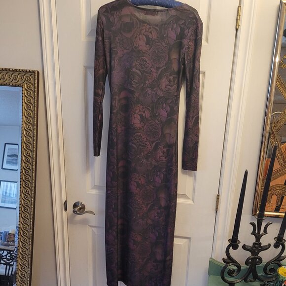 Motel Rocks Midi Floral Bodycon Dress NWOT - Picture 2 of 5